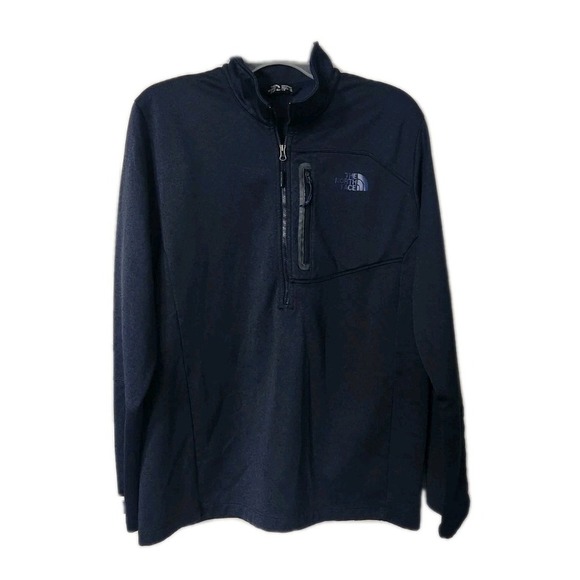 The North Face Sweater Mens Navy 1/2 Zip Pullover, Large - Picture 1 of 4
